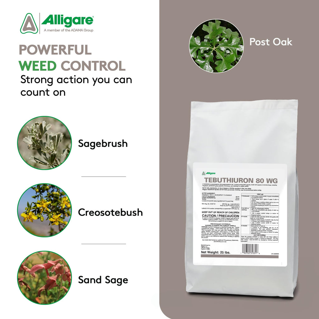 Tebuthiuron 80 WG Granular Herbicide Weed Killer 25 lb W80981