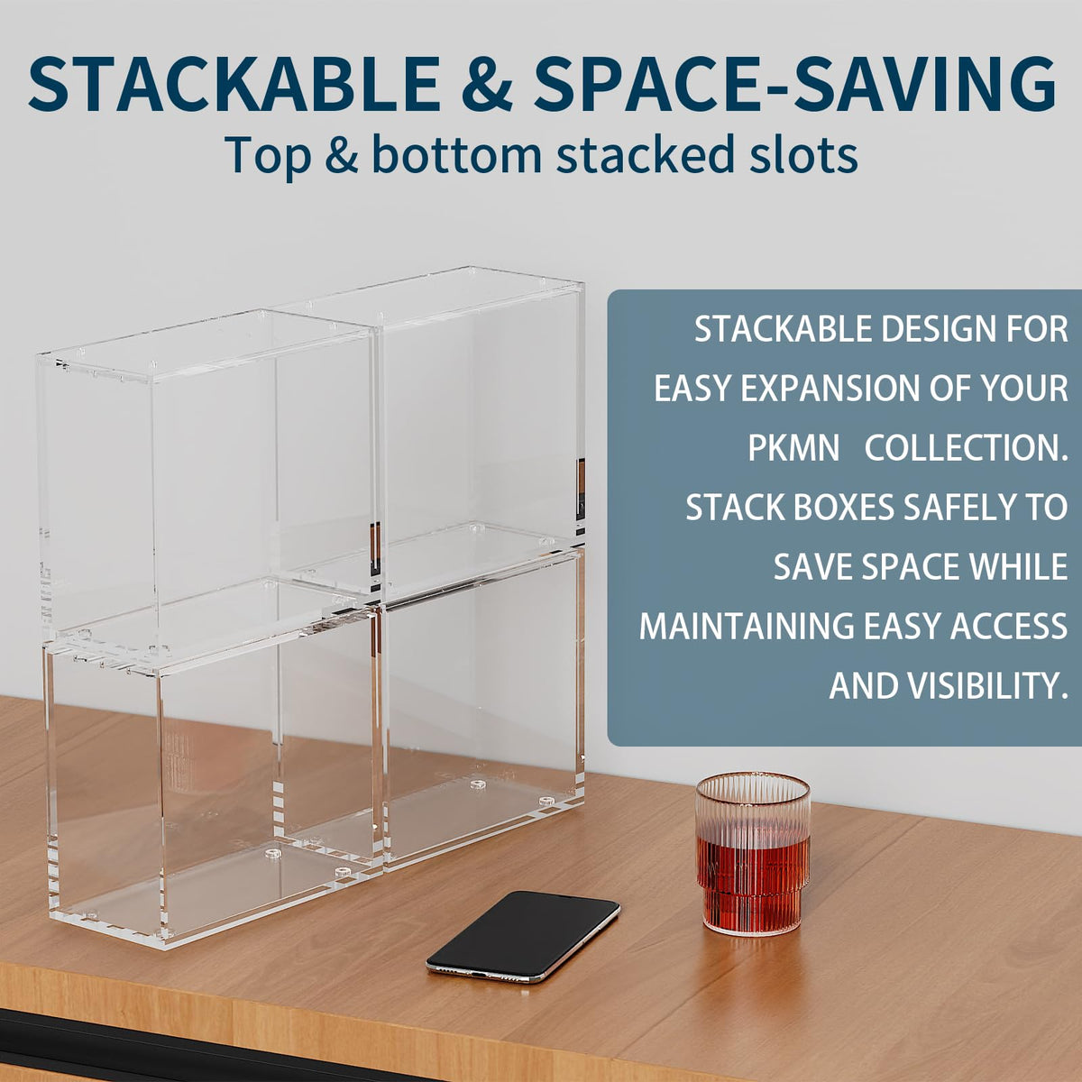 Acrylic Display Case with Sliding Lid, 1 Pack V267