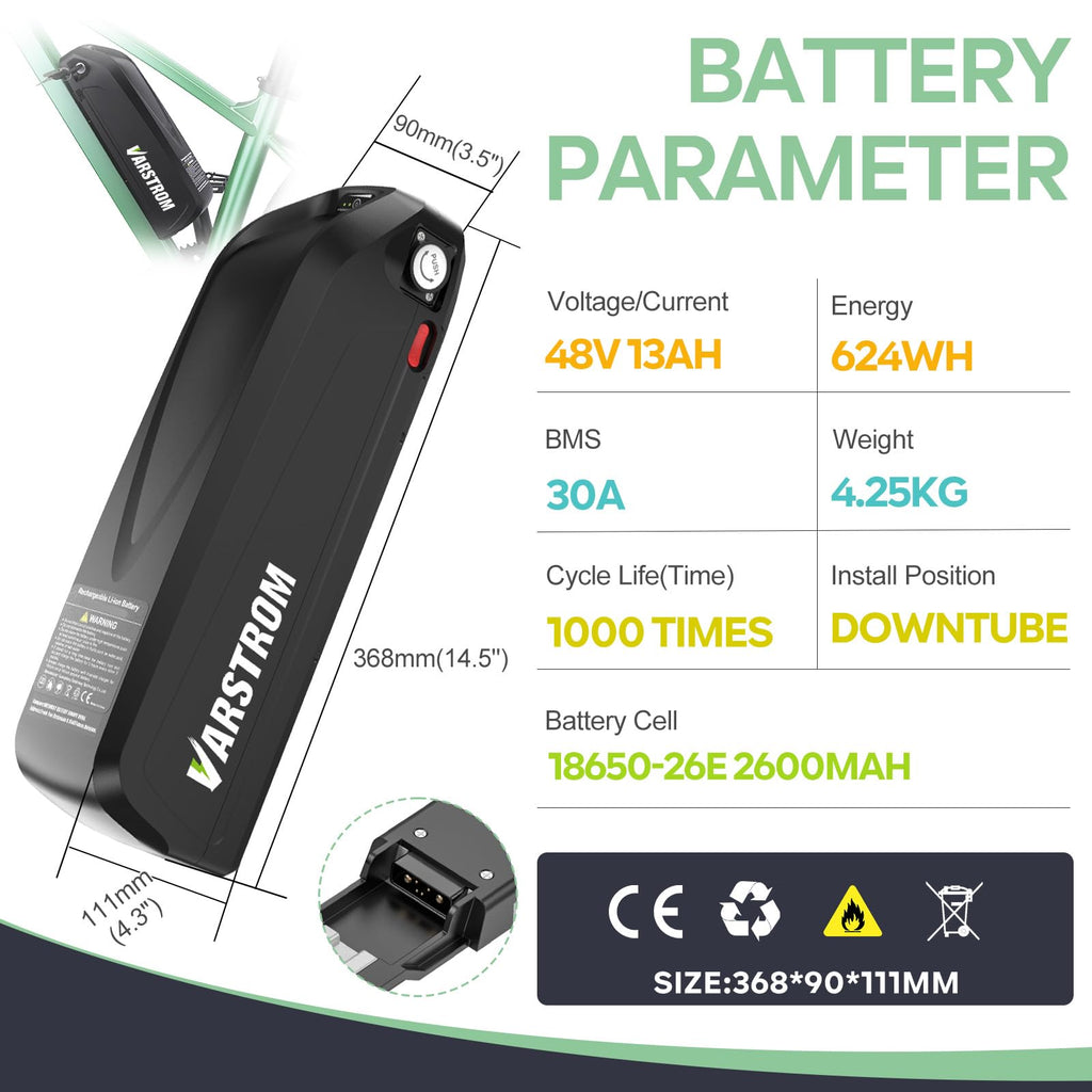48V 1000W Ebike Conversion Kit with TFT Display and Battery F90620