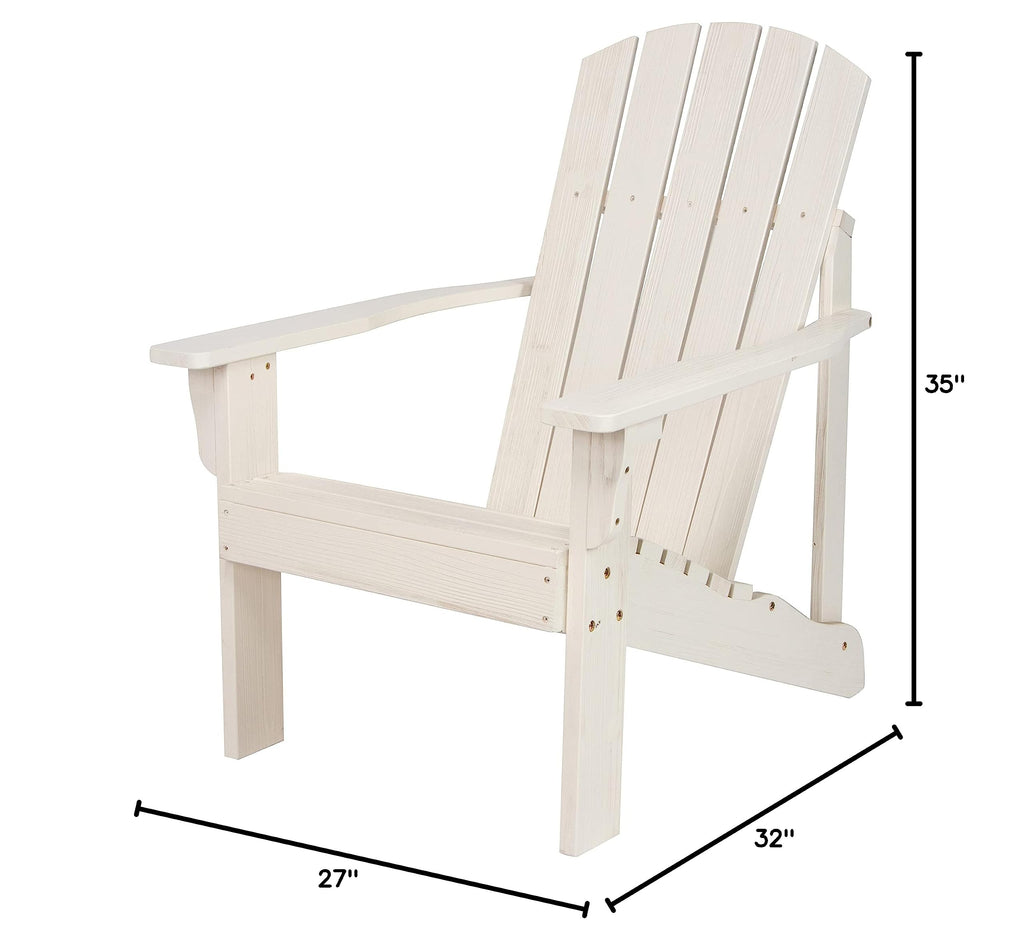 Eggshell White Wooden Adirondack Chair R462