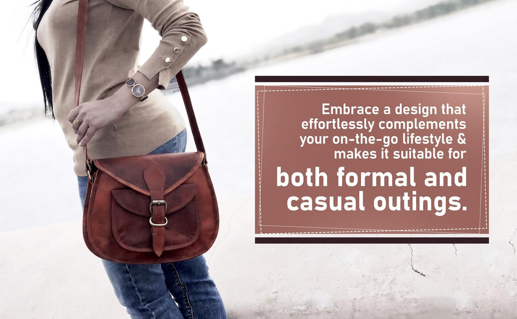 Genuine Leather Crossbody Satchel Bag Q453