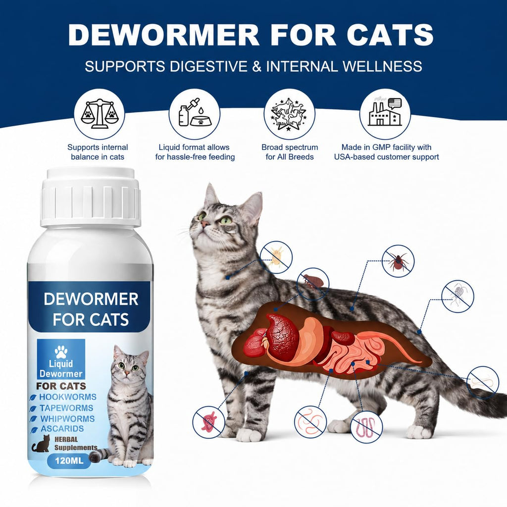 Broad Spectrum Cat Dewormer Liquid 4 oz N602208