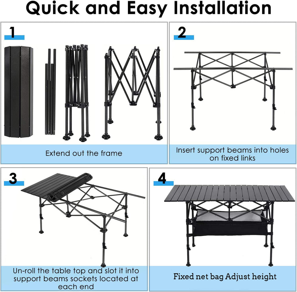 Adjustable Aluminum Camping Table F22272