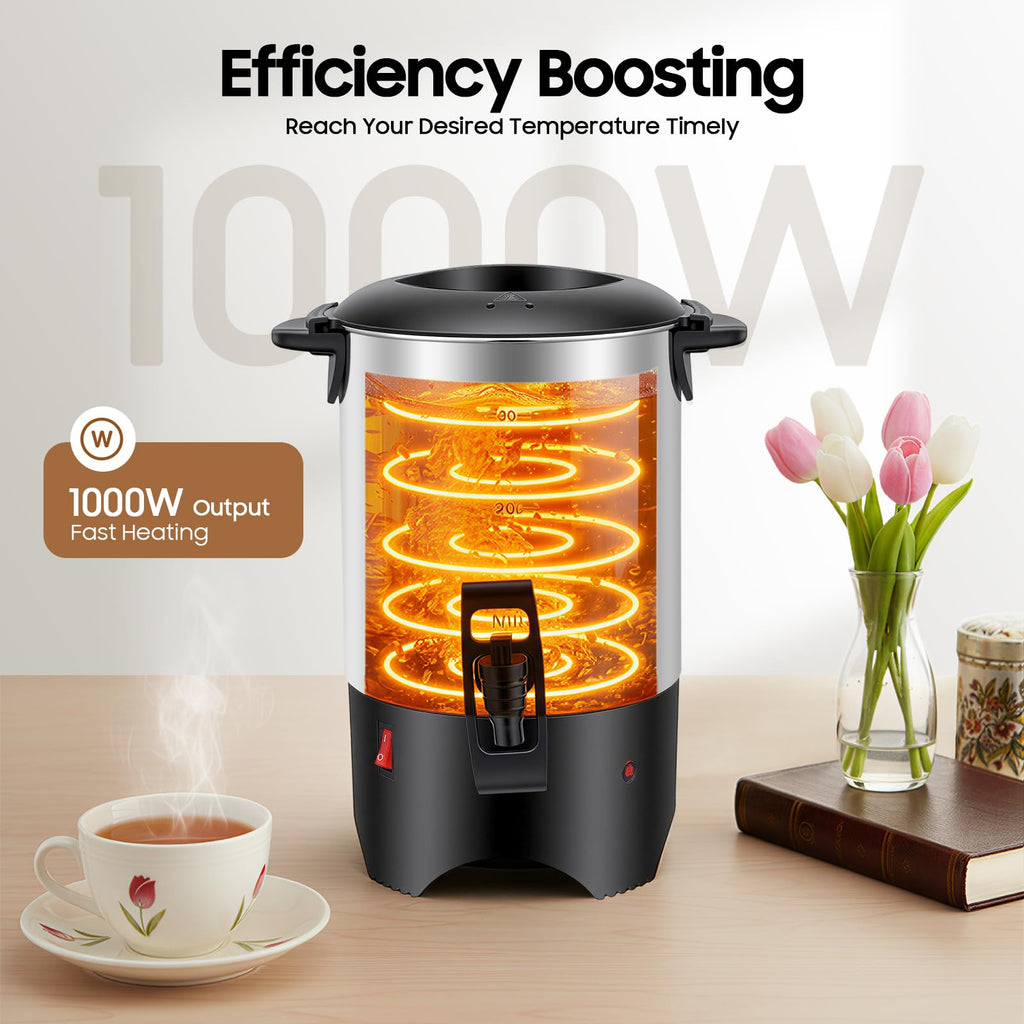 30 Cups Stainless Steel Electric Coffee Urn W9125