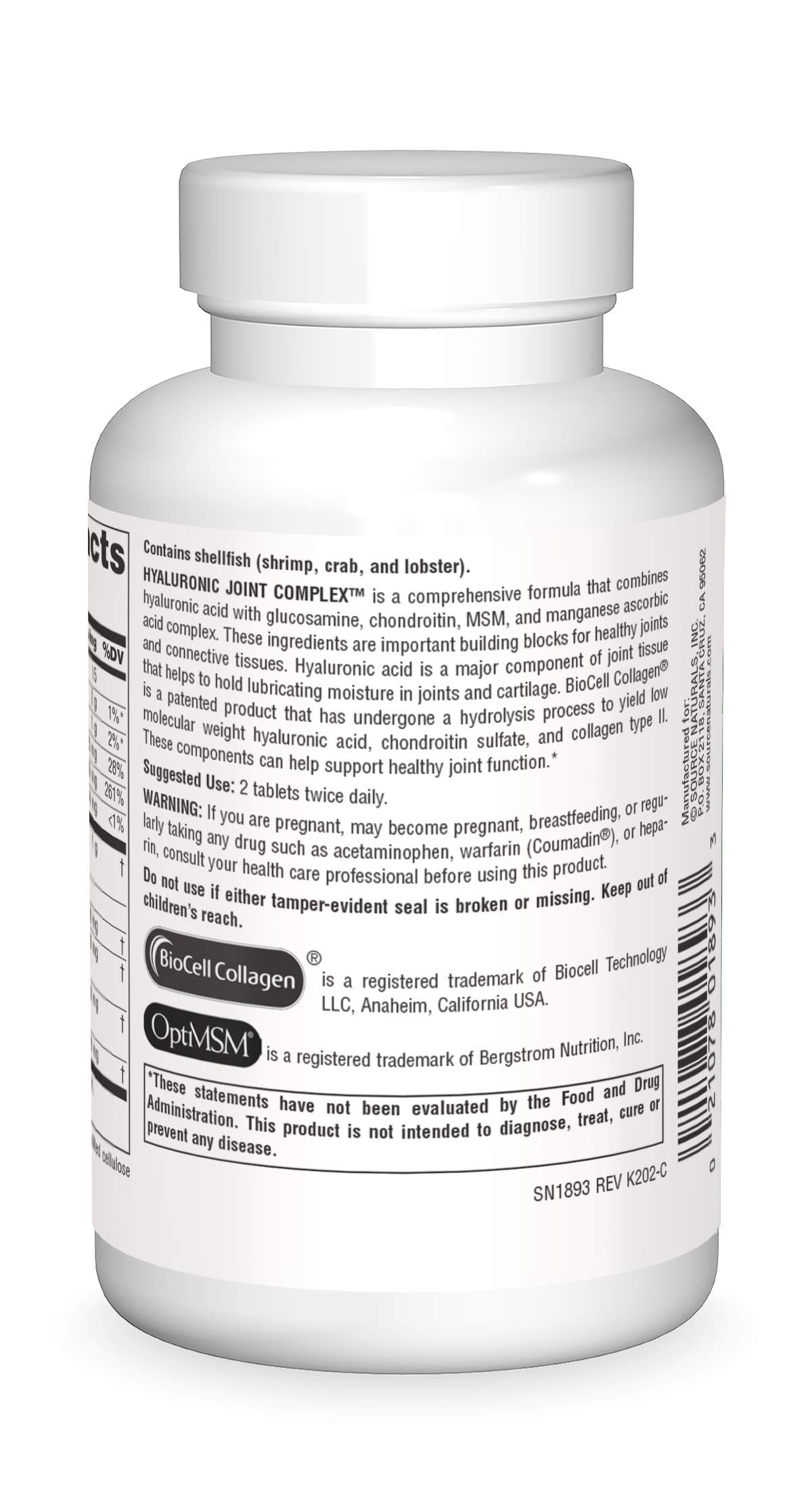 Hyaluronic Joint Complex 60 Tablets Q3093