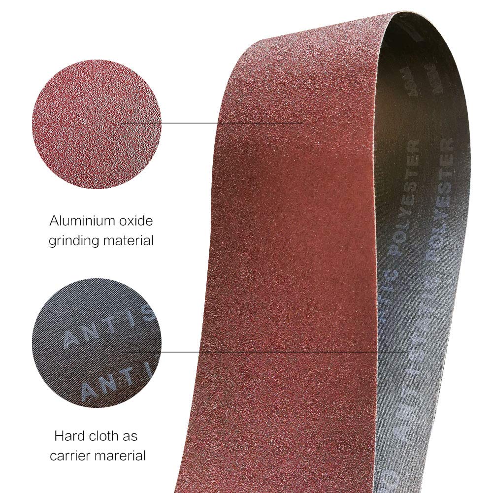 4 x 36 Inch 12 Pcs Aluminum Oxide Sanding Belt G796274
