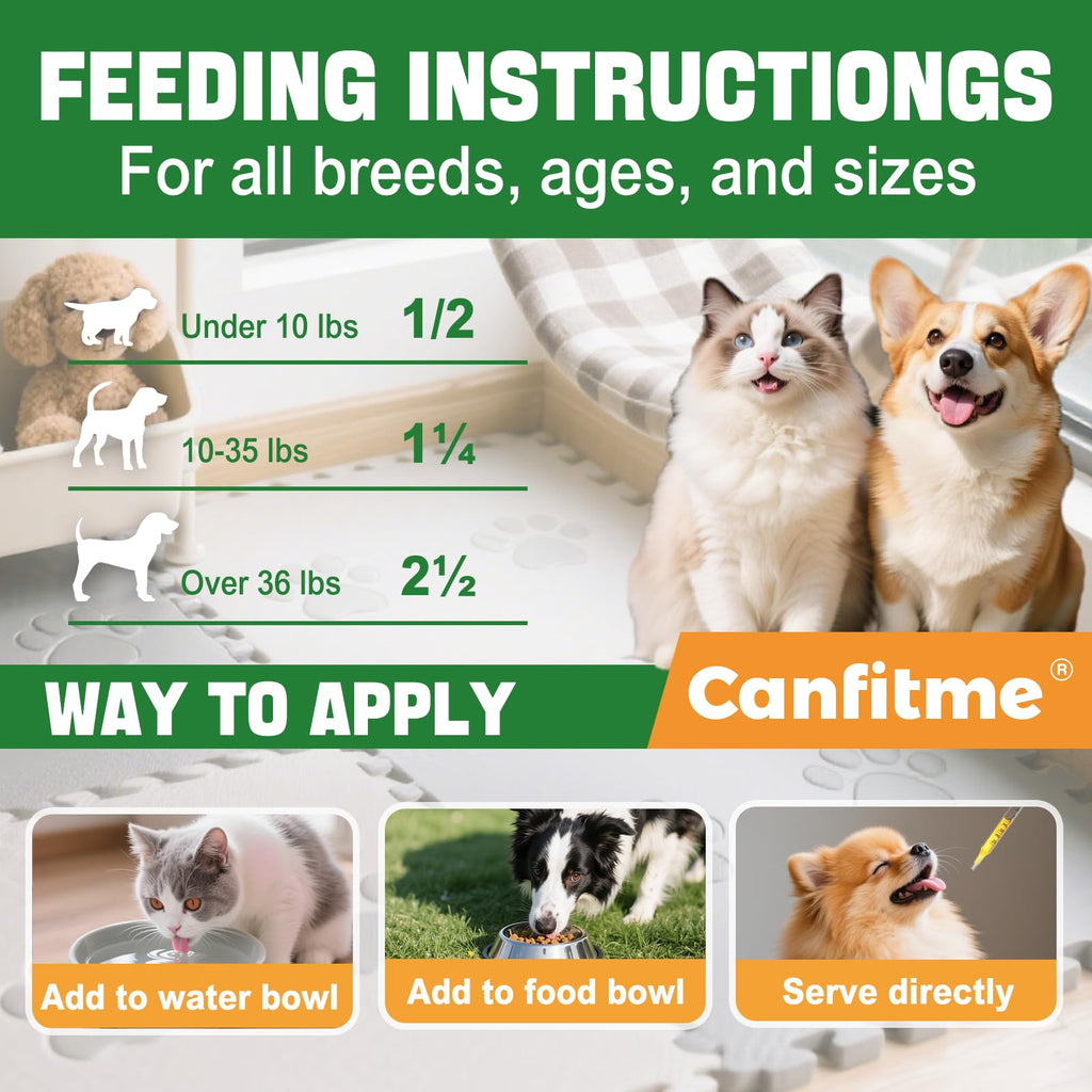 Flea and Tick Prevention Liquid Drops with Multivitamin M9816