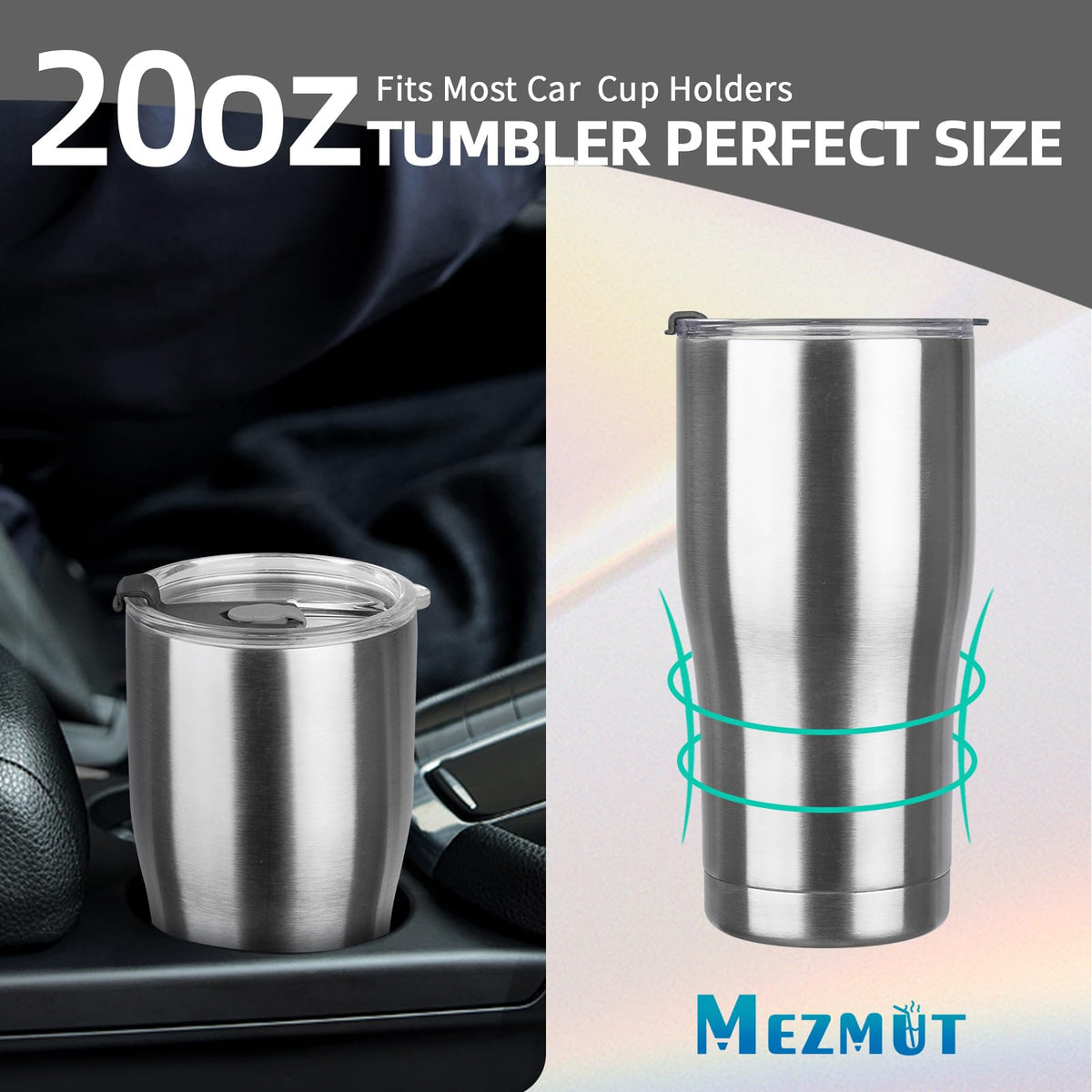 20oz Insulated Tumbler with Lid Straw X692024