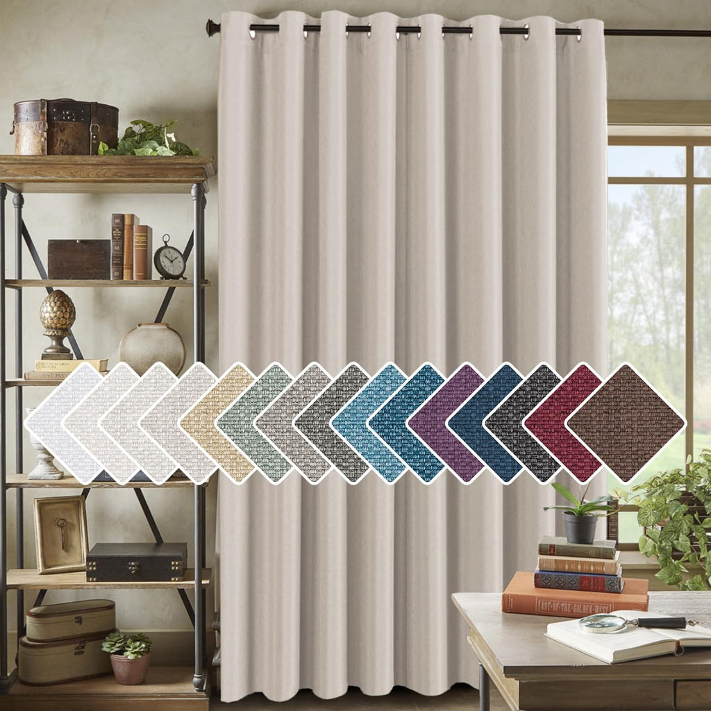 Polyester Room Darkening Blackout Curtain 100 x 84 Inches C118801