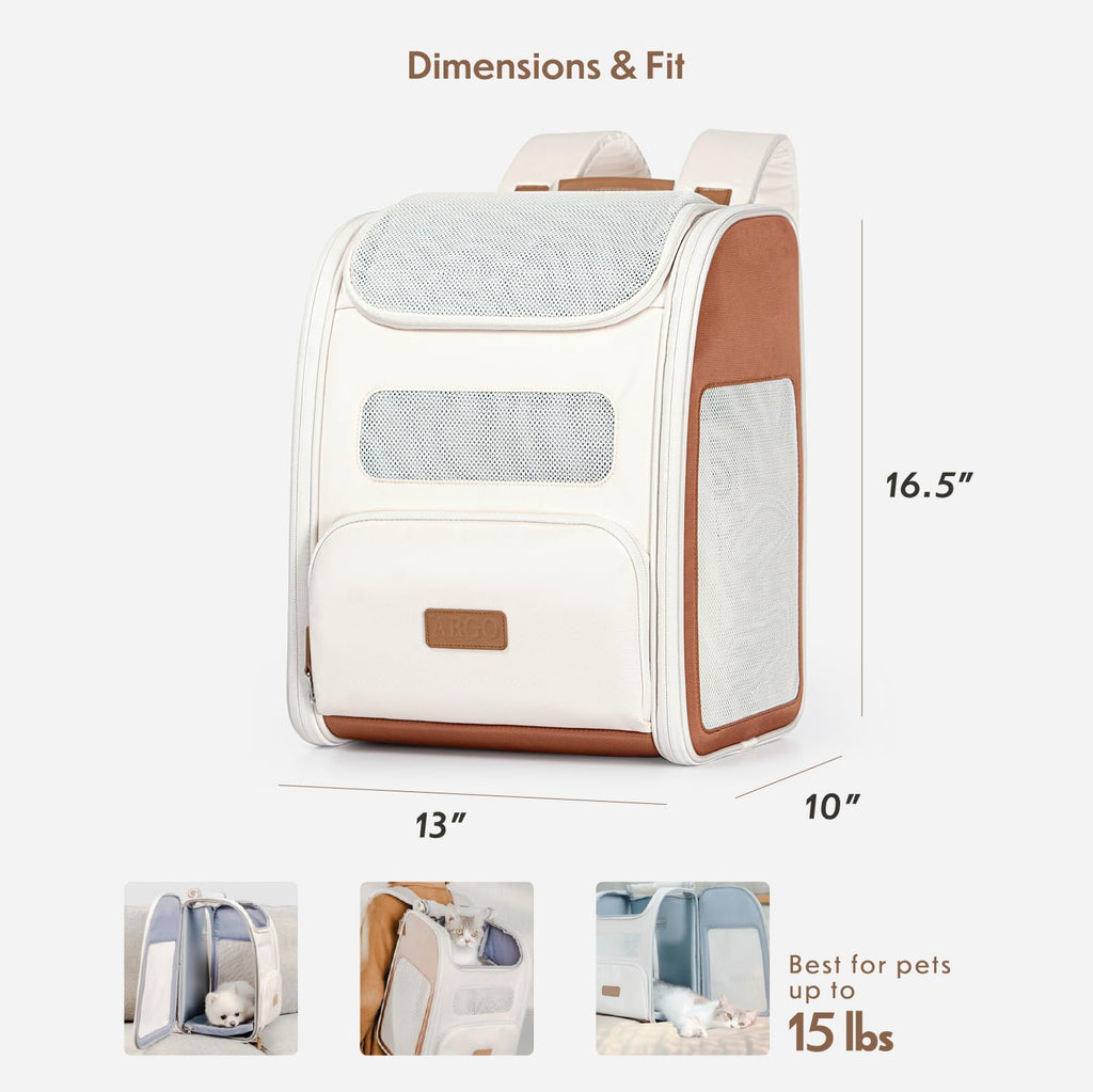 Tan Pet Backpack Carrier U8125