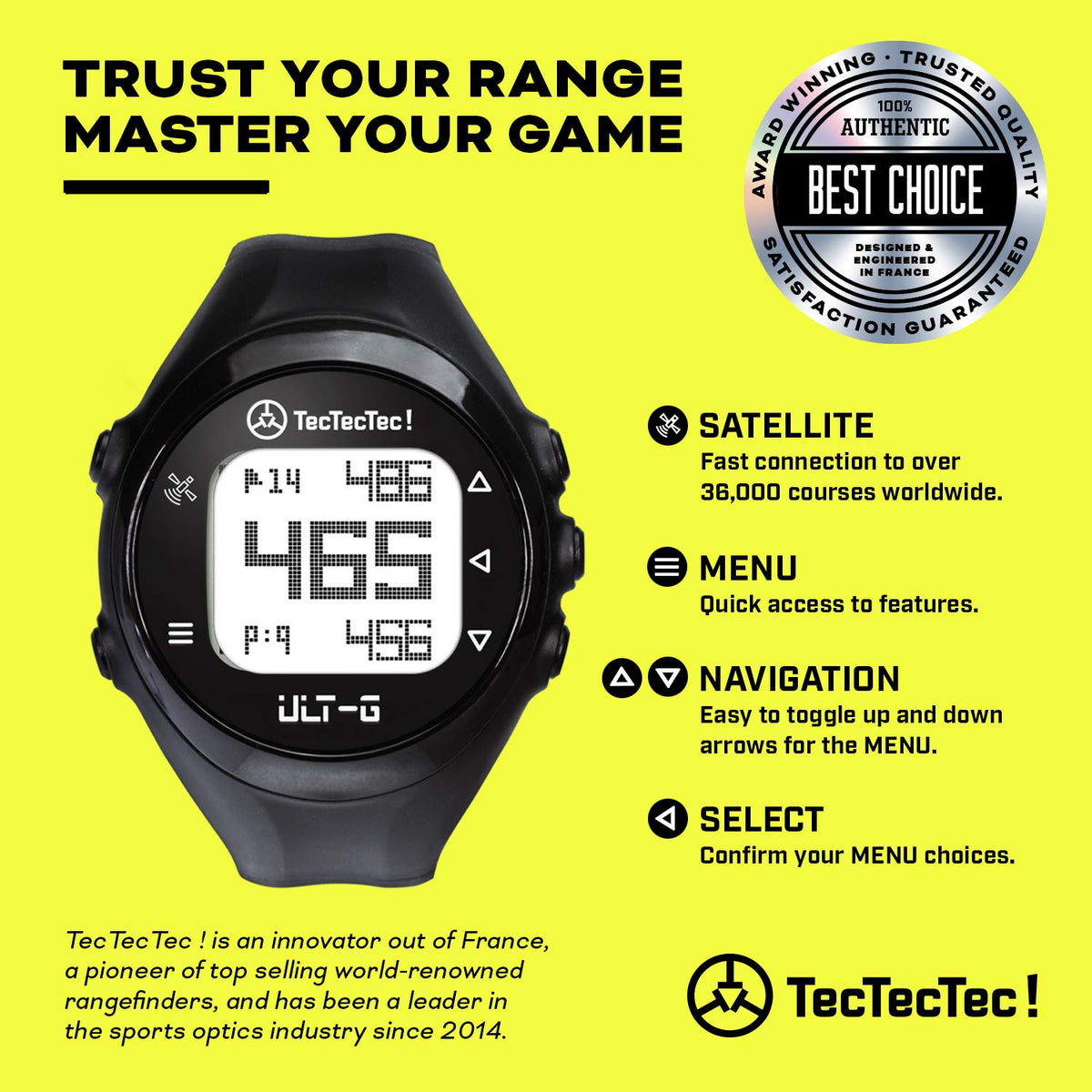 Golf GPS Watch Black A3285