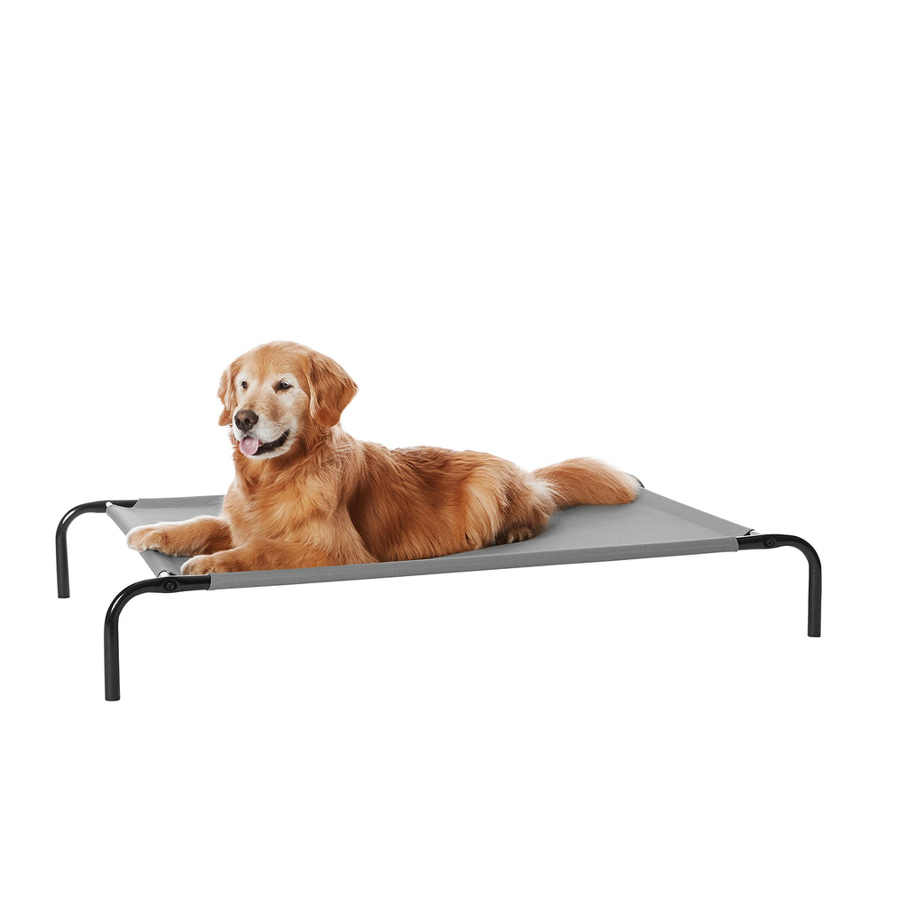 Elevated Dog Bed with Metal Frame, Grey M847031