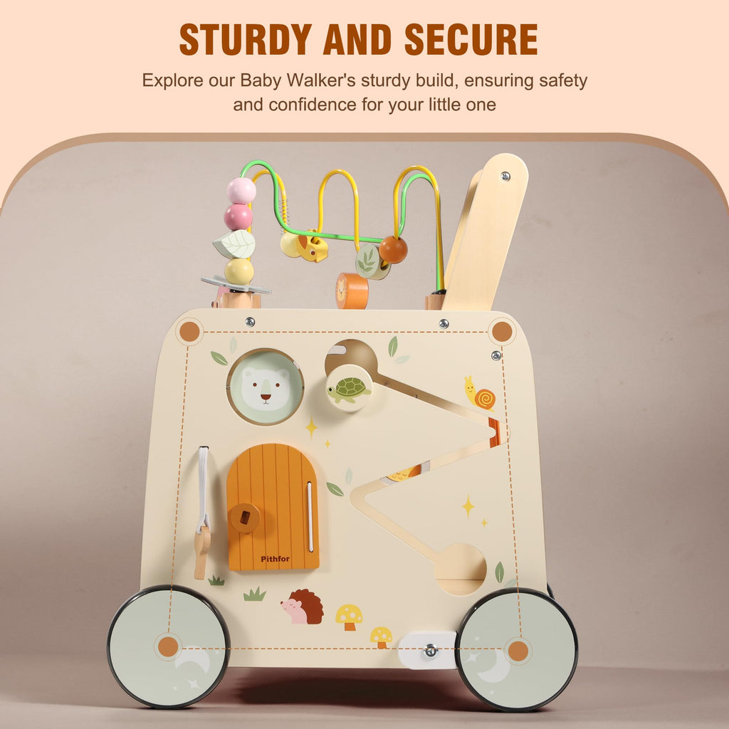 Wooden Activity Cube Push Walker V288785