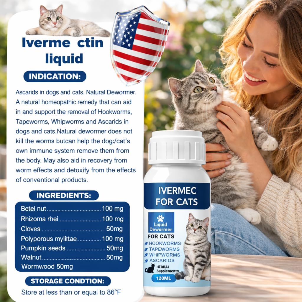 Broad Spectrum Cat Dewormer Liquid 4 oz N602208