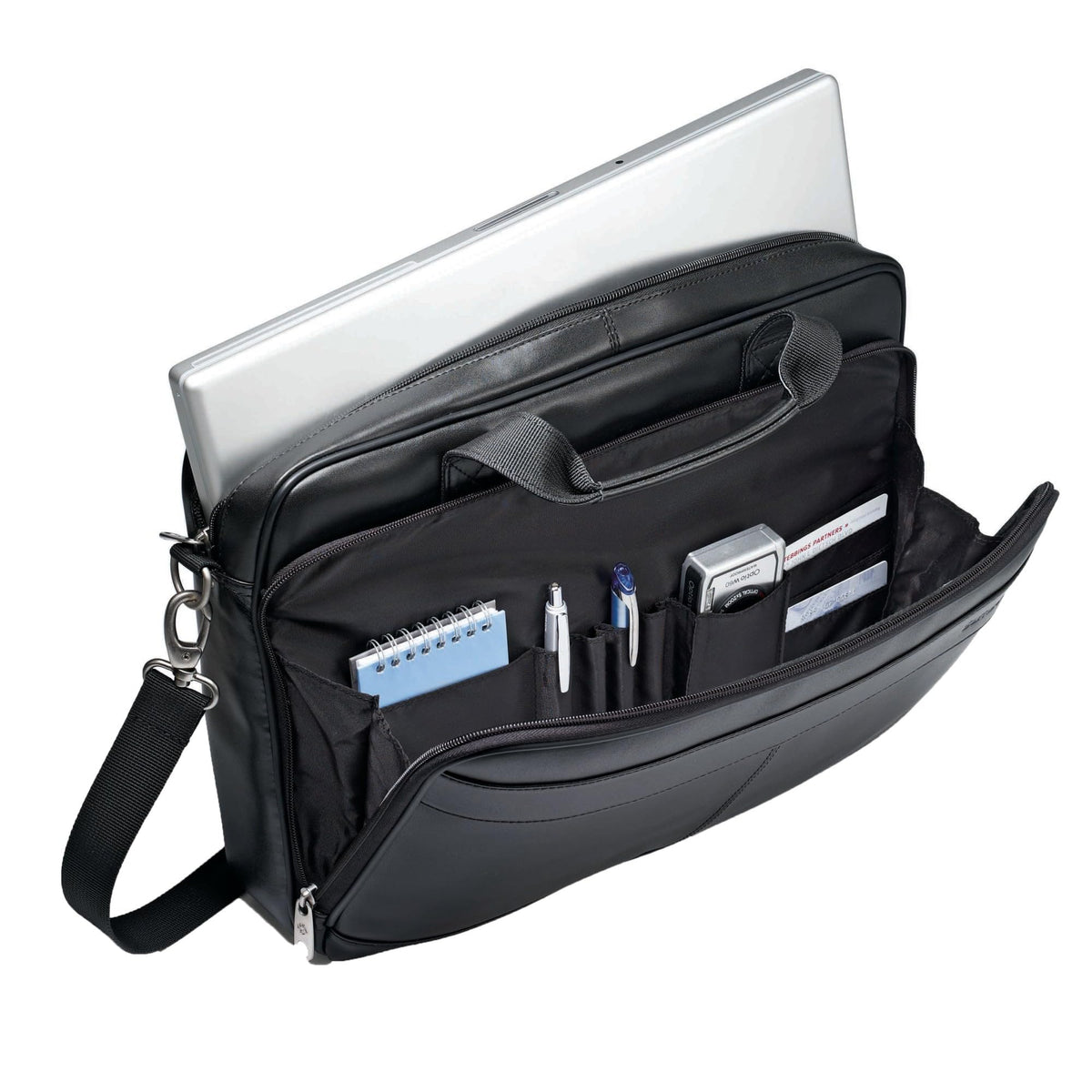 Leather Slim Briefcase X33899