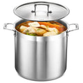 16 Quart Stainless Steel Stockpot with Lid E79809