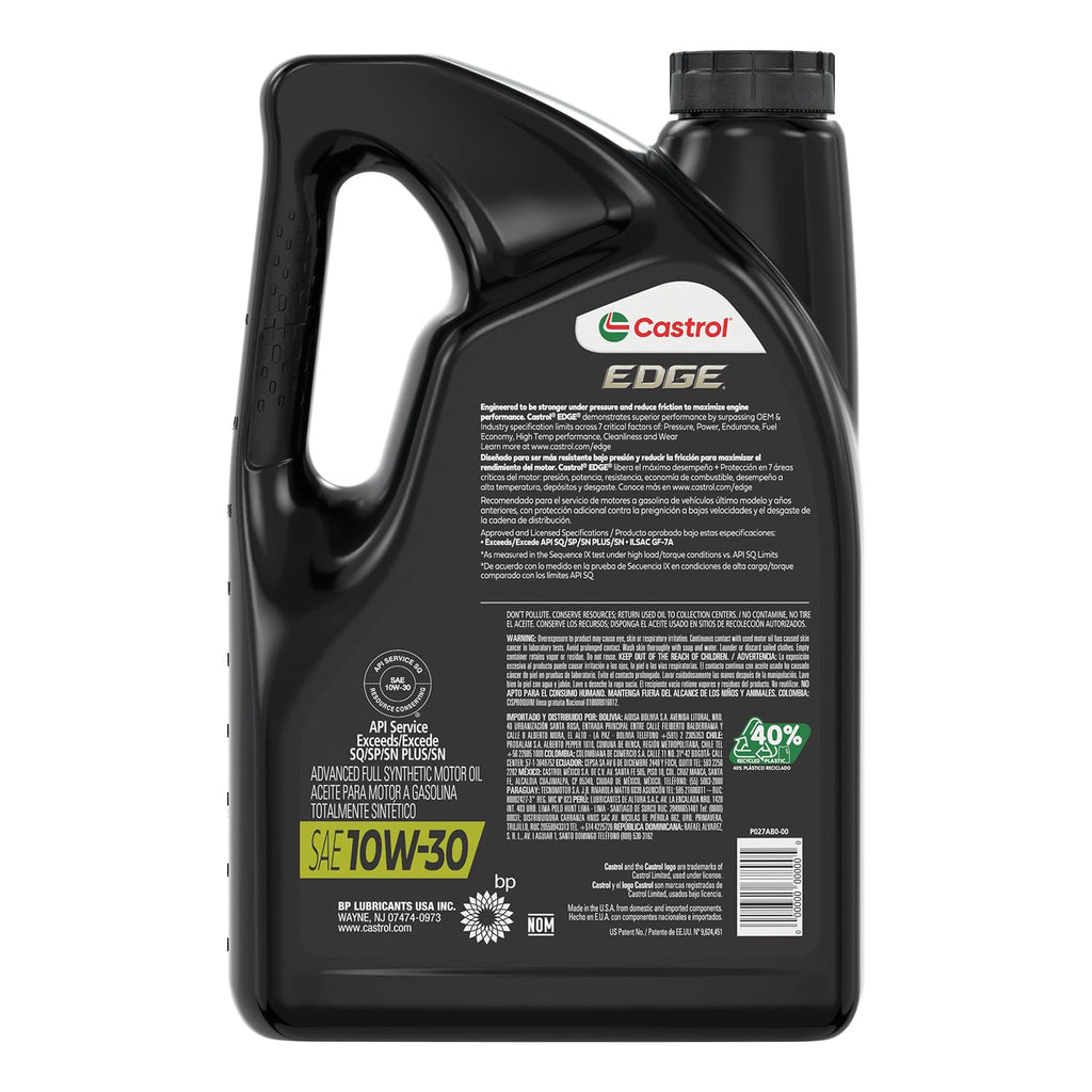 10W-30 Full Synthetic Motor Oil, 5 Quarts V6150