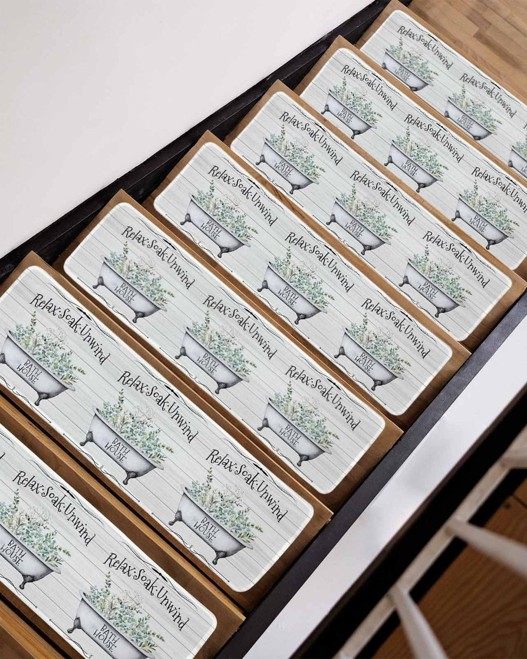 Eucalyptus Leaves 15 Pack Non Slip Stair Treads 8x30 inch A593233