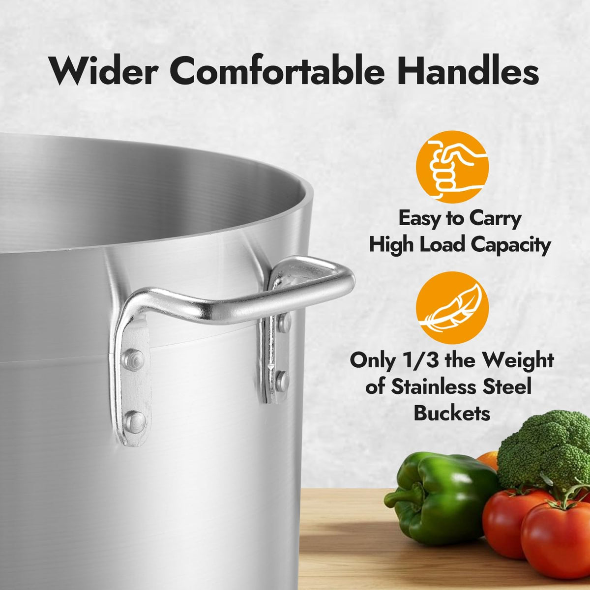 32 Quart Aluminum Stock Pot with Lid U61676