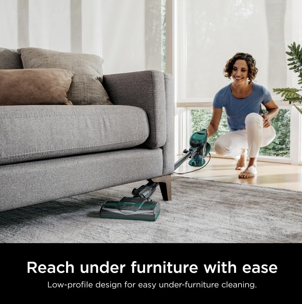 Ultra-Light Corded Vacuum for Carpets & Hard Floors, Green U2325
