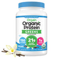 Organic Vegan Protein Powder + Greens Vanilla Bean 21g Plant Based Gluten Free Dairy Free 1.94lb Z71129