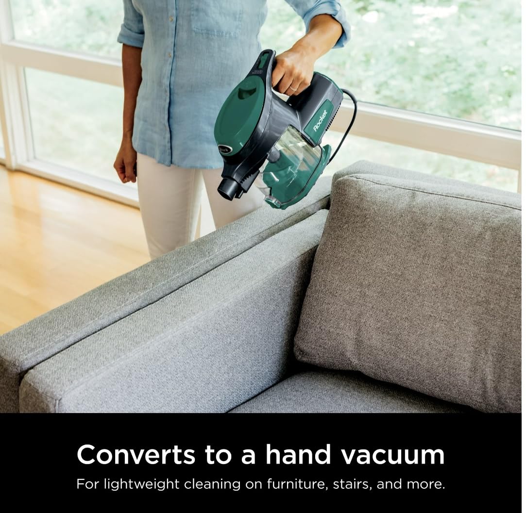 Ultra-Light Corded Vacuum for Carpets & Hard Floors, Green U2325