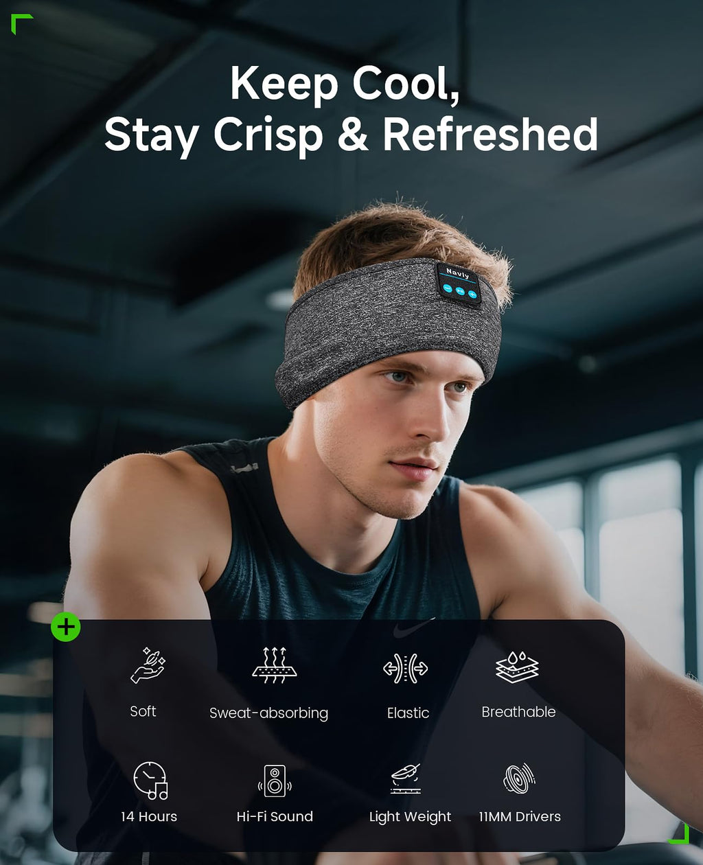 Bluetooth 5.4 Wireless Sleep Mask Headphones H499