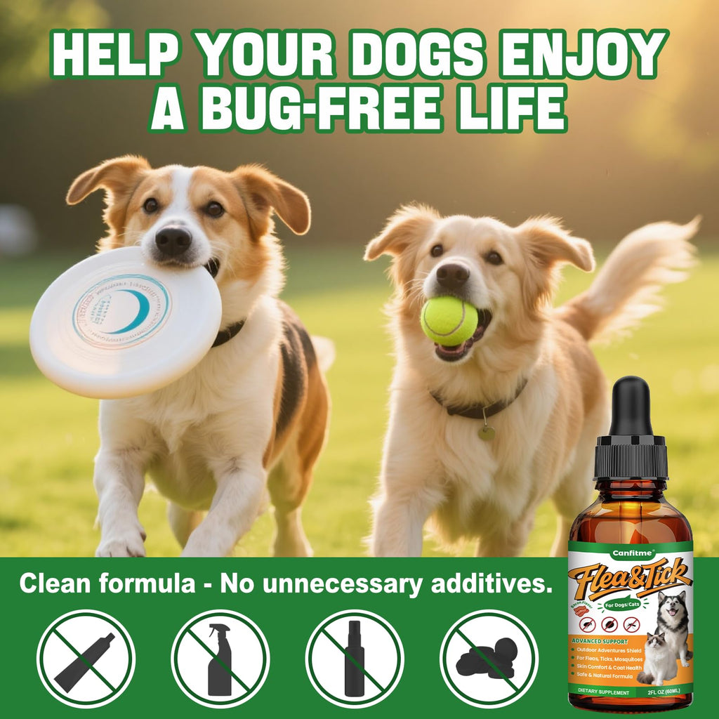 Flea and Tick Prevention Liquid Drops with Multivitamin M9816