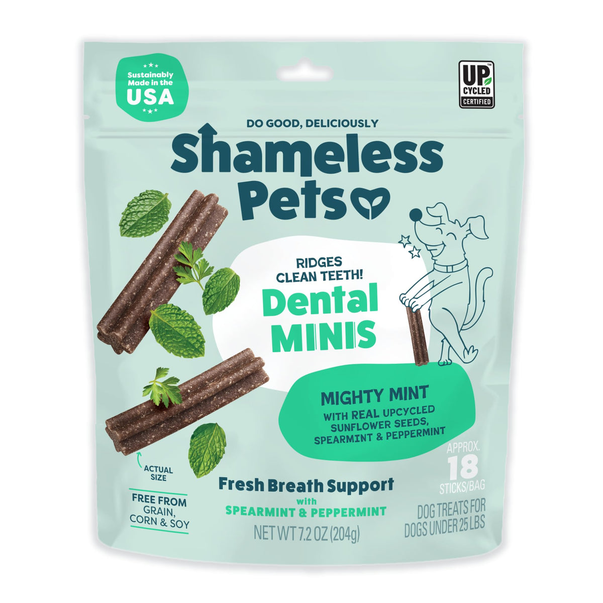 Mighty Mint Dental Chews for Dogs 18ct L67166