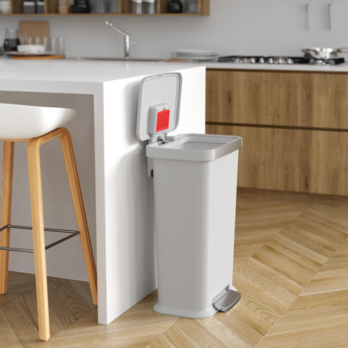 13.2 Gal Step Pedal Kitchen Trash Can with Odor Filter W69304