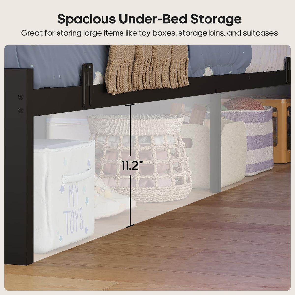 Black Twin Over Twin Bunk Bed with Storage Drawers & Bookshelf H359