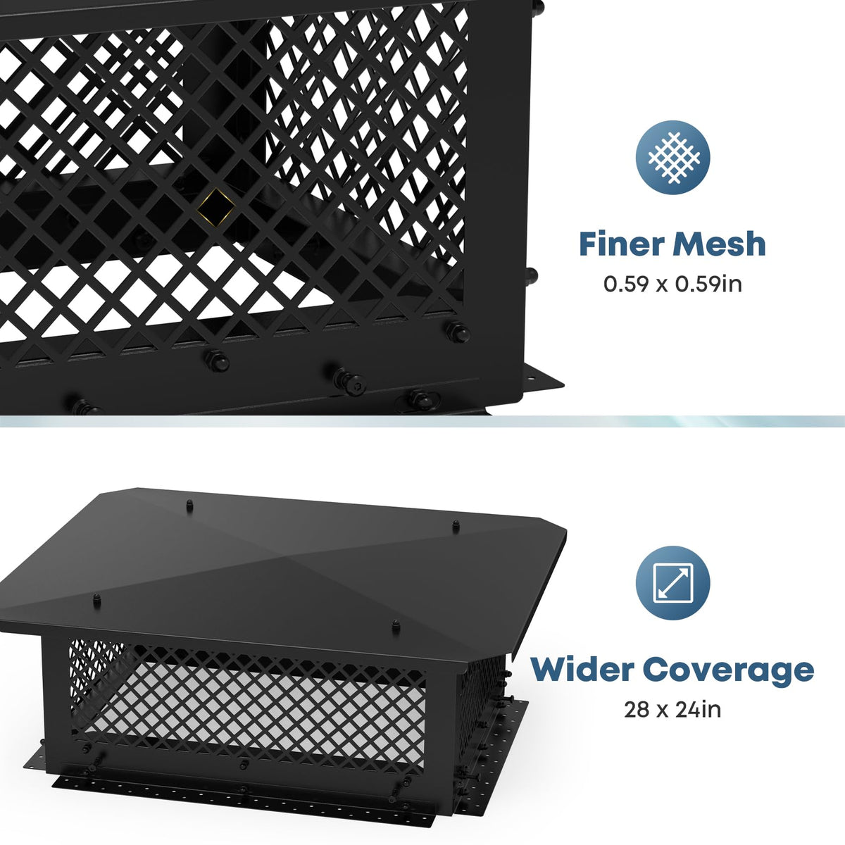 18" x 22" Adjustable Chimney Cap R4716