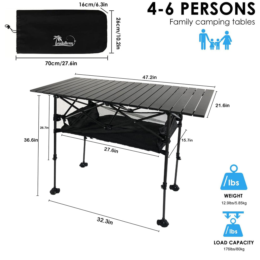 Adjustable Aluminum Camping Table F22272