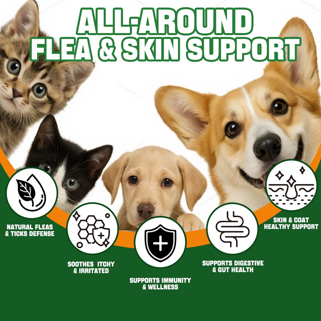 Flea and Tick Prevention Liquid Drops with Multivitamin M9816