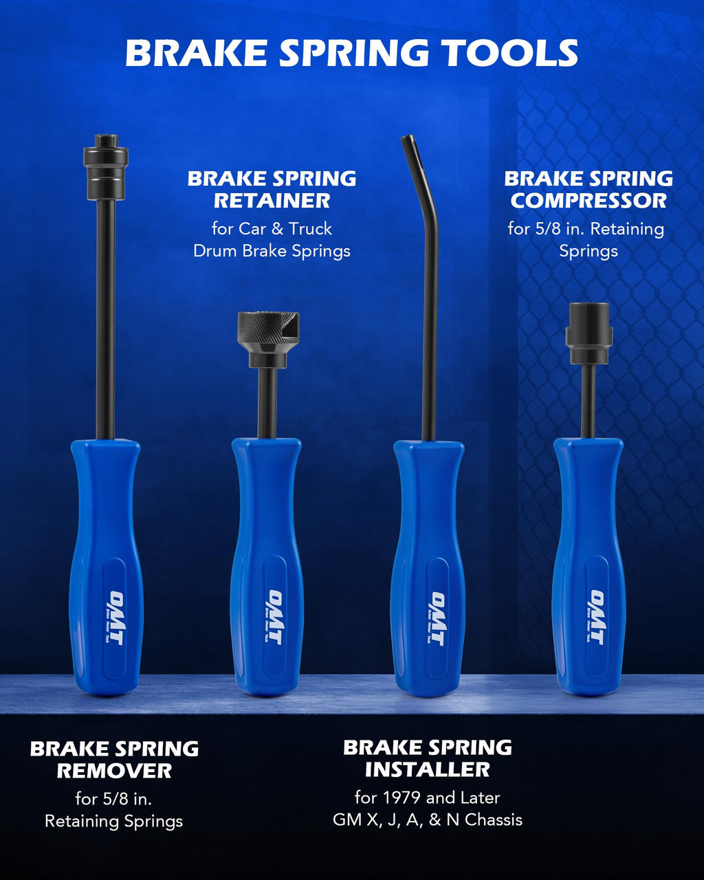 10pc Drum Brake Tool Kit with Spring Pliers and Adjusting Spoons Set V773149