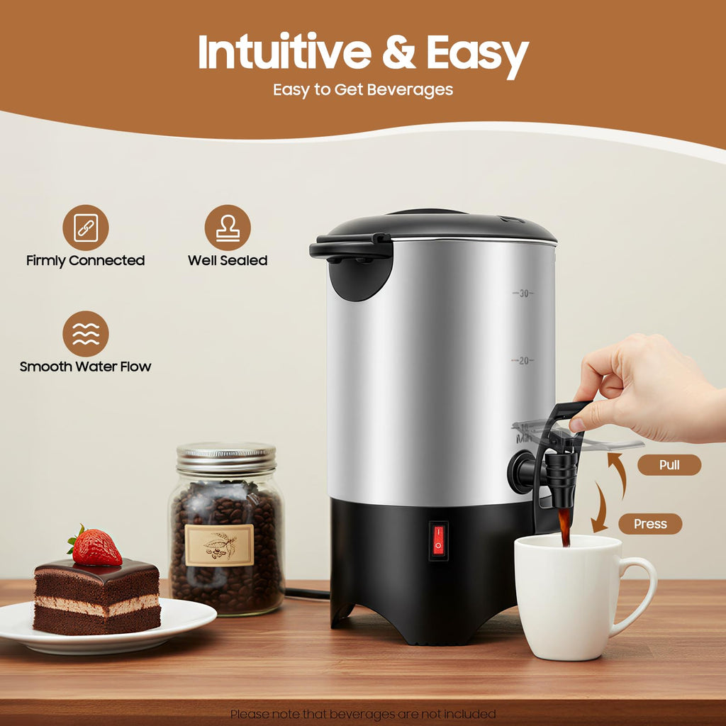 30 Cups Stainless Steel Electric Coffee Urn W9125