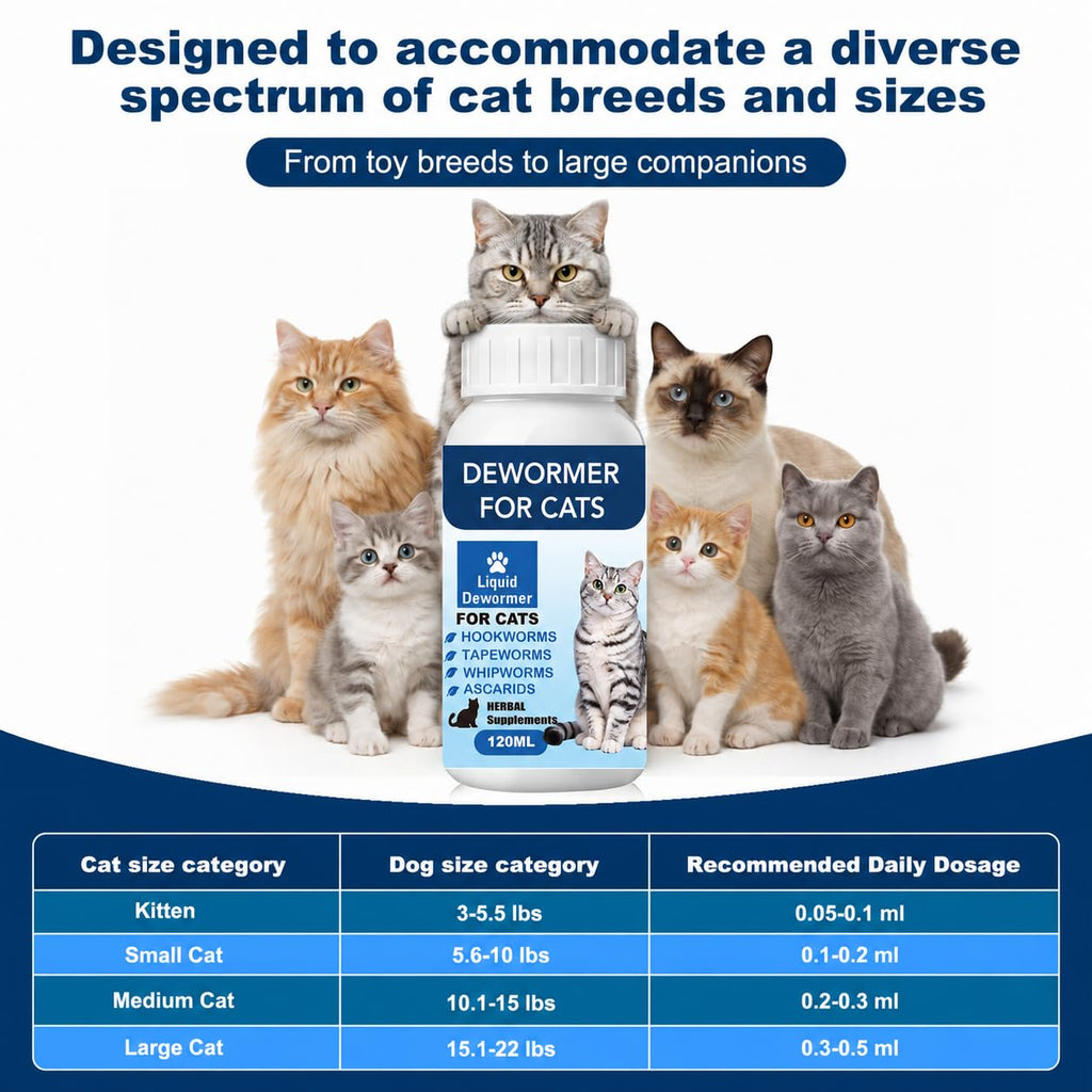 Broad Spectrum Cat Dewormer Liquid 4 oz N602208
