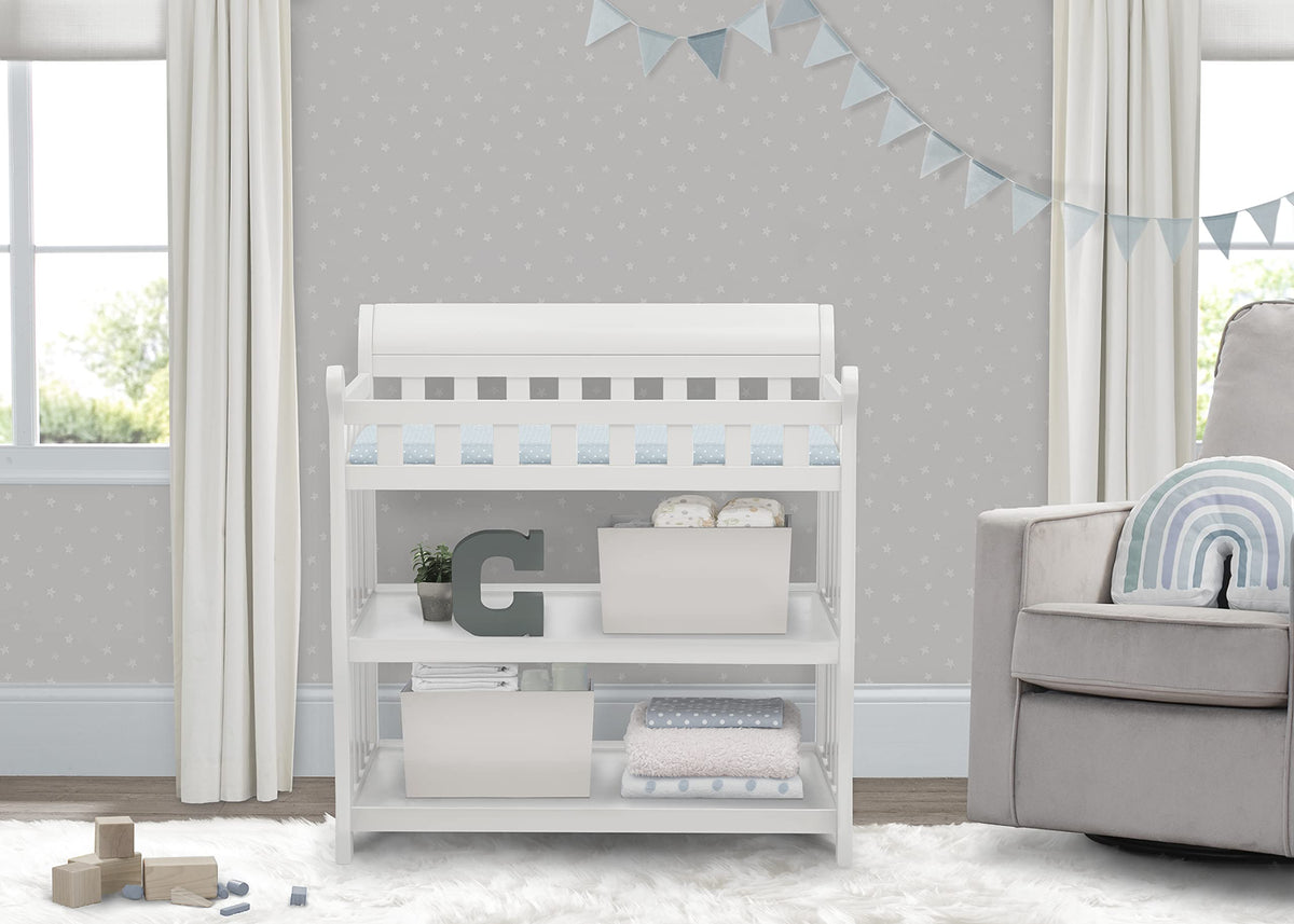 White Changing Table with Changing Pad F53832