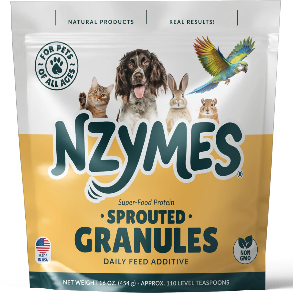 Sprouted Granules Super-Food Topper for Dogs, Cats & Horses, 1 lb W5650