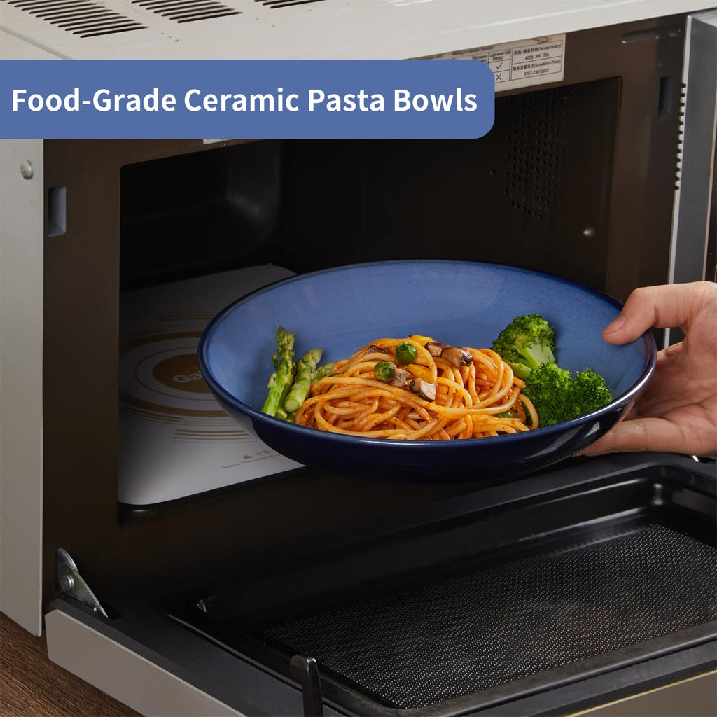 8.75'' Ceramic Pasta Bowls Set of 4 M285