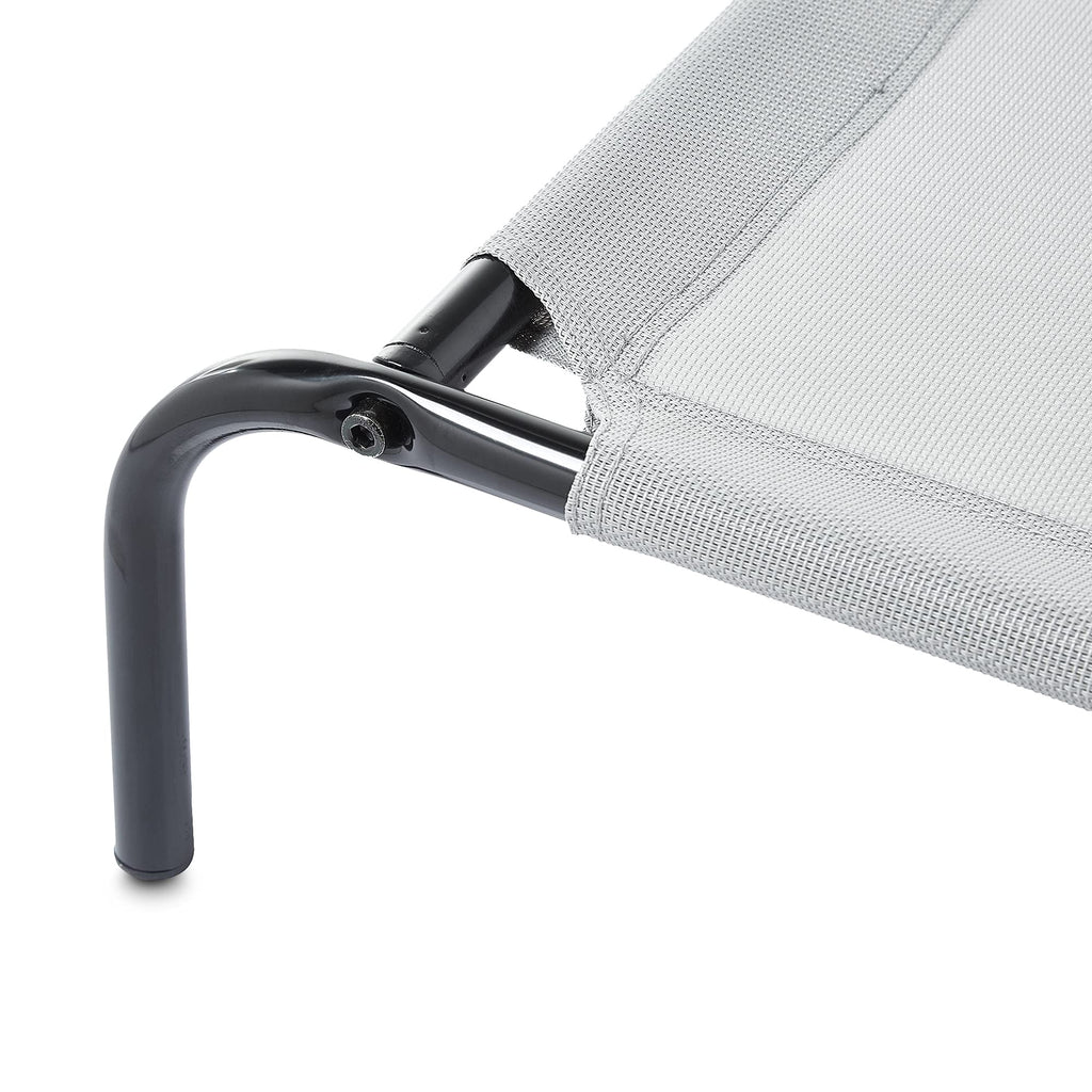 Elevated Dog Bed with Metal Frame, Grey M847031
