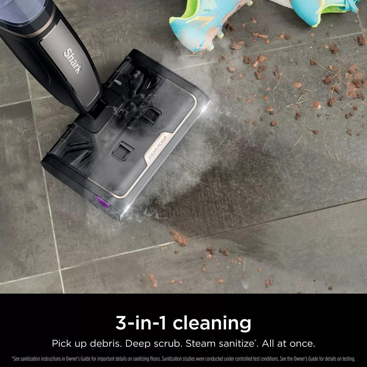 3-in-1 Lightweight Steam Mop Steam Cleaner C396