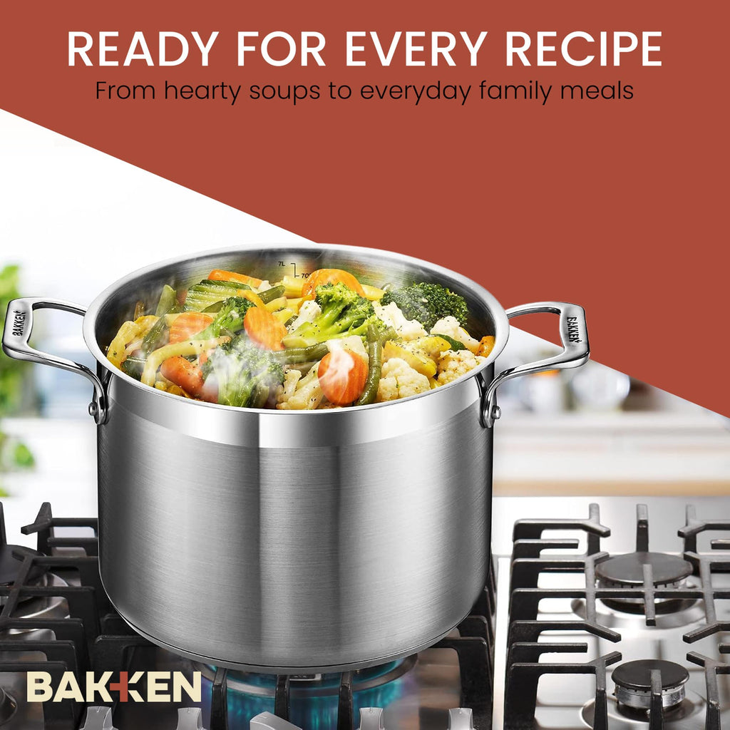 16 Quart Stainless Steel Stockpot with Lid E79809