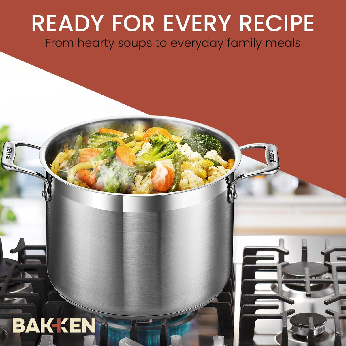 16 Quart Stainless Steel Stockpot with Lid E79809