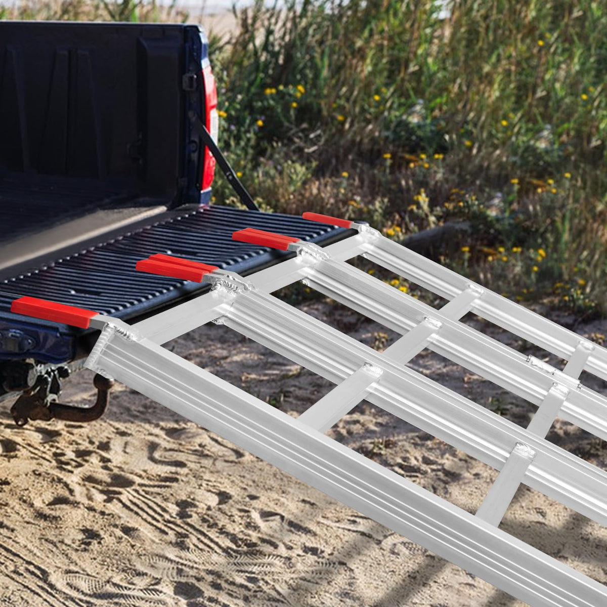 69" L x 50" W Tri-Fold Aluminum ATV Loading Ramp 1500lb Capacity F127265