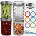 16 oz Wide Mouth Glass Mason Jars with Lids, 4 Pack G70694