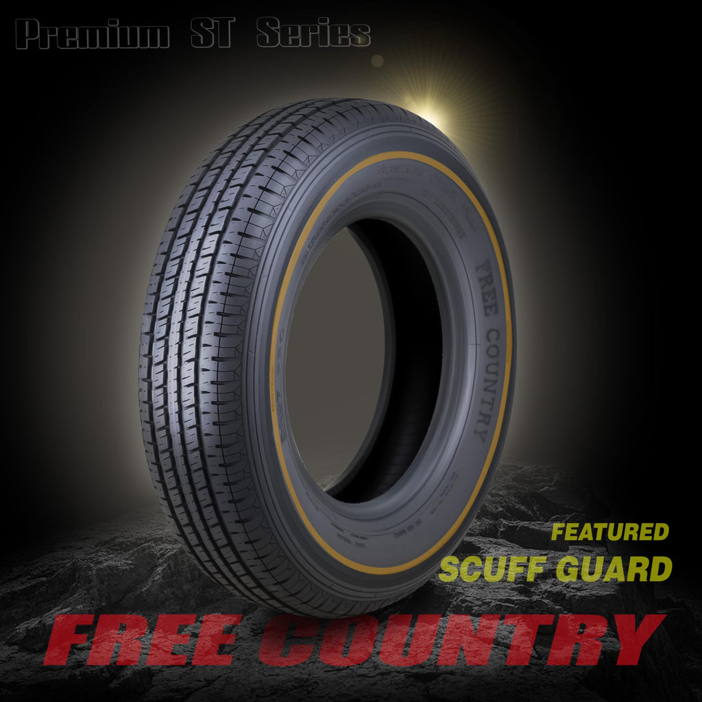 4 Premium Trailer Tire ST205/75R15 8PR LRD 107N X21289