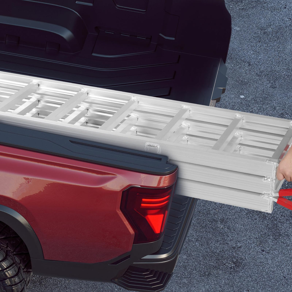 69" L x 50" W Tri-Fold Aluminum ATV Loading Ramp 1500lb Capacity F127265