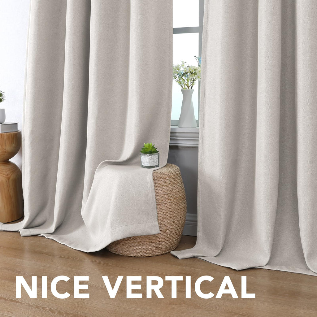 Polyester Room Darkening Blackout Curtain 100 x 84 Inches C118801