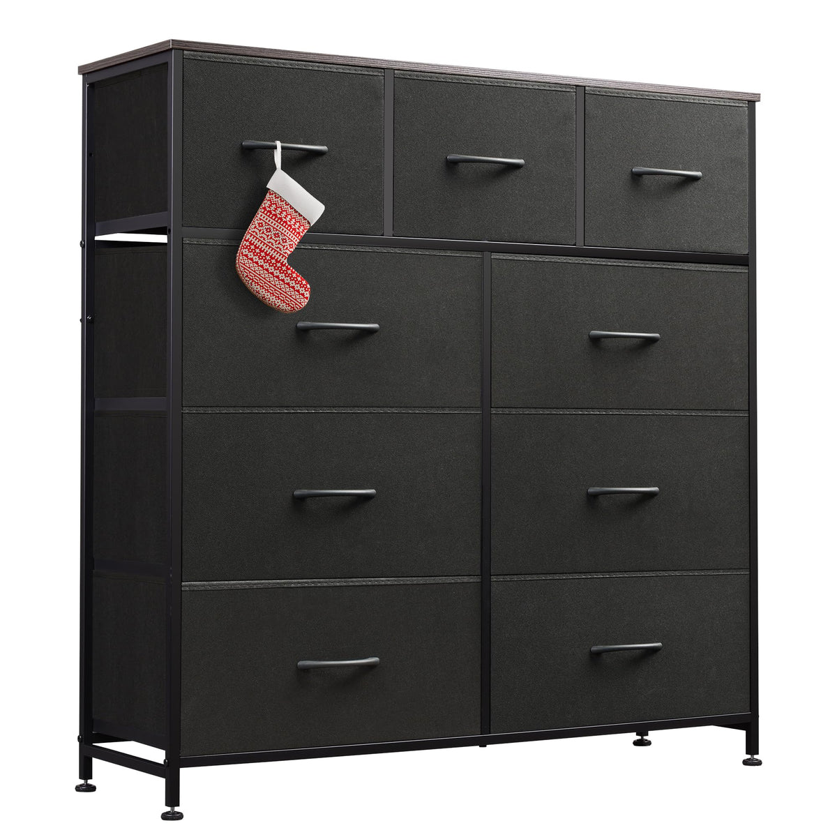 Charcoal Black 3 7 9 Drawer Dresser Set E577351